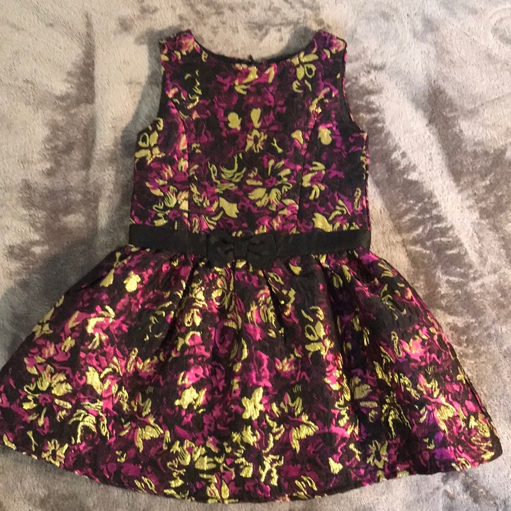 Little Angels Formal Gold/Magenta dress